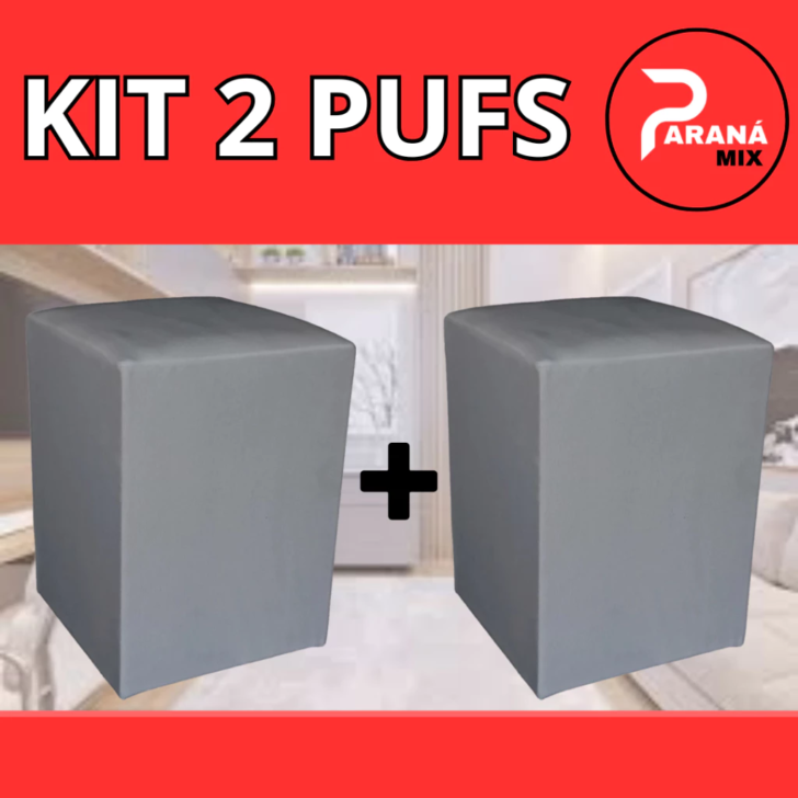 kit 2 PuffS Decorativo Sala/Quarto Super Fofo