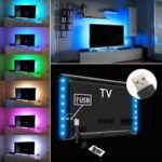 RGB 5050 Fita Led Luz Bluetooth App 5V USB Diodo Flexível Para TV Jogos De Fundo Decoração De Sala